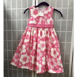 Marmellata, Girl, dress, casual,white/pink,size6.: